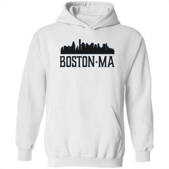 Boston Massachusetts Skyline City Silhouette Youth Hoodie | Favorety UK