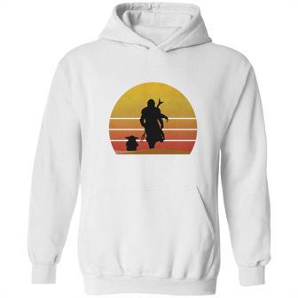 Bounty Hunter And Baby Mandalorian Hoodie | Favorety CA