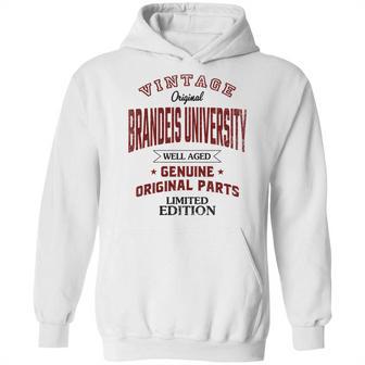 Brandeis University Well Aged Vintage Original Parts 2020 Hoodie | Favorety