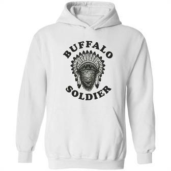 Buffalo Soldier Reggae Music Cool Vintage Bob Rastafarian Lion Marley Graphic Hoodie | Favorety