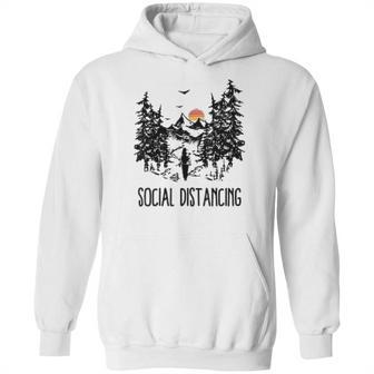 Camping Hiking Outdoors Social Distancing Hoodie | Favorety UK