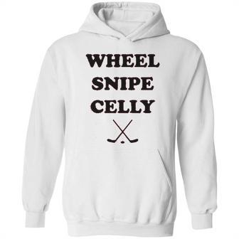 Campus Apparel Wheel Snipe Celly Funny Hockey Dangles Score Celebration Hoodie | Favorety AU