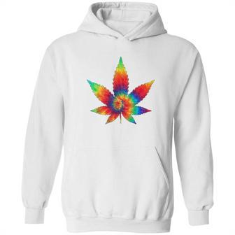 Cannabis Tie Dye Hippie Stoner Gift Hoodie | Favorety