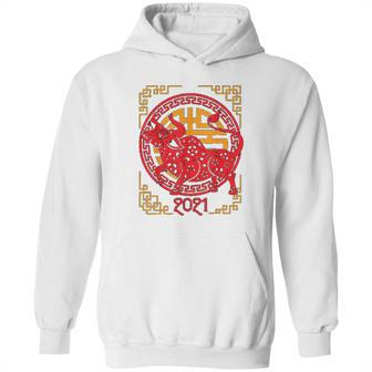 Chinese New Year Of Ox 2021 Ornamental Zodiac Bulls Hoodie | Favorety DE