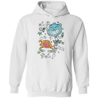 Cn The Amazing World Of Gumball And Darwin Sketches Hoodie | Favorety