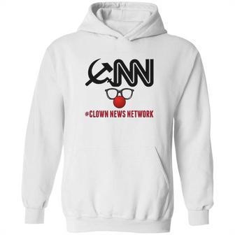 Cnn Clown News Network Funny Political Cool Fake News A Great Novelty Hoodie | Favorety UK