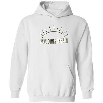 Here Comes The Sun Summer Beach Sunshine Graphic Hoodie | Favorety UK