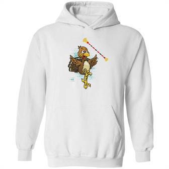 Cool Baton Twirling Turkey Twirler Thanksgiving Fun Hoodie | Favorety