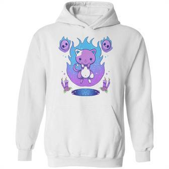 Creepy Kawaii Pastel Goth Cat Kawaii Clothes Mall Goth Hoodie | Favorety AU