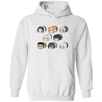 Demon Slayer Cute Worms Hoodie | Favorety