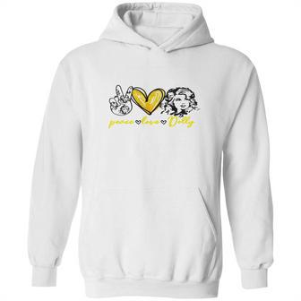 Dolly Parton Peace Love Dolly Hoodie | Favorety