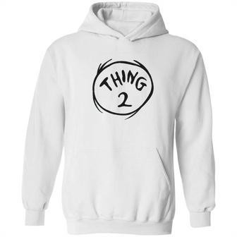 Dr Seuss Thing 2 Emblem Color Option Hoodie | Favorety UK