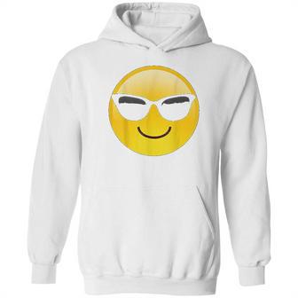 Emoji Cool Shades Smiley Face Sunglasses Confident Awesome Hoodie | Favorety