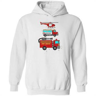 Ems Fire Truck Ambulance Rescue Helicopter Hoodie | Favorety