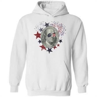 Fourth Of July Ben Franklin Patriotic American Hoodie | Favorety UK