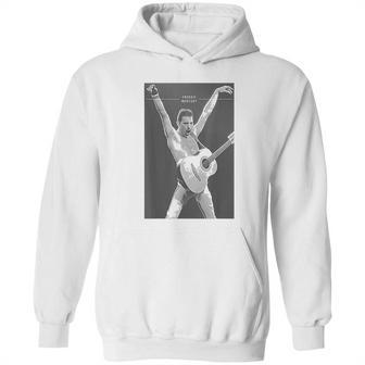 Freddie Mercury Official Live Arms Guitar Hoodie | Favorety CA