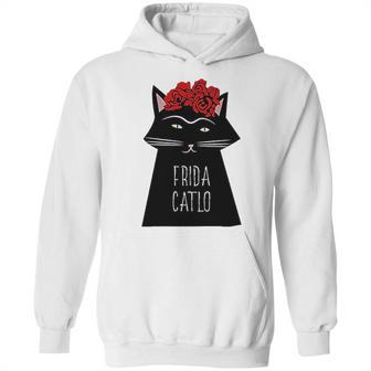 Funny Frida Kahlo Cat Art Hoodie | Favorety DE