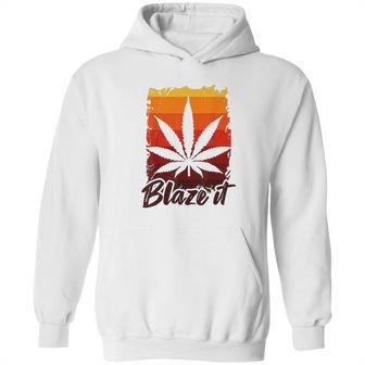 Funny Marijuana For Men Blaze It Hoodie | Favorety