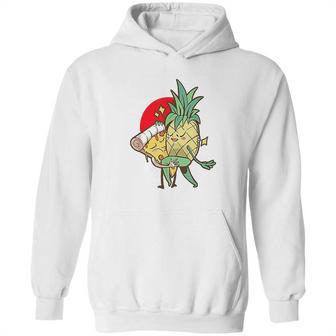 Funny Pineapple Pizza Forbidden Love Hawaiian Hoodie | Favorety UK