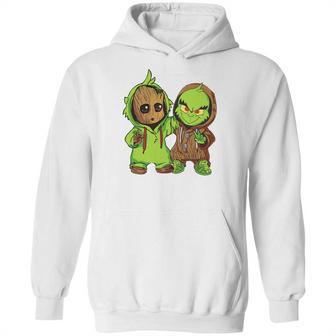 Grinch And Groot Hoodie | Favorety