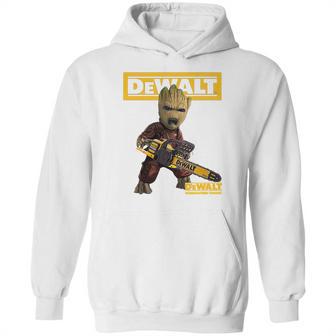 Groot With Logo Dewalt Shirt Hoodie | Favorety