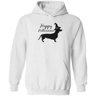 Happy Halloweenie Dachshund Wiener Dog Halloween Tee Hoodie | Favorety UK