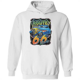 Hot Rod Route 66 Sign Hoodie | Favorety