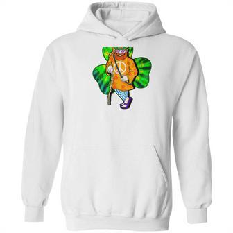 Irish Hippie Leprechaun Peace Shillelagh Guitar Beard Hoodie | Favorety CA