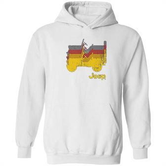 Jeep Willys Repeating Profile Hoodie | Favorety AU