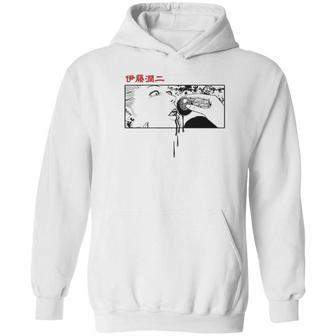 Junji Ito Woman Eating Globule Hoodie | Favorety