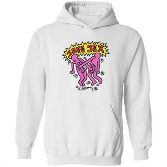 Keith Haring Safe Aids Instruction Hoodie | Favorety AU