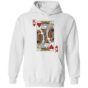 King Of Hearts Blackjack Cards Poker Hoodie | Favorety