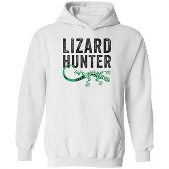 Lizard Hunter Funny Gecko Reptile Lover Kids Gift Hoodie | Favorety