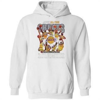 Los Angeles Lakers All Time 16 Time Nba Champions Hoodie | Favorety