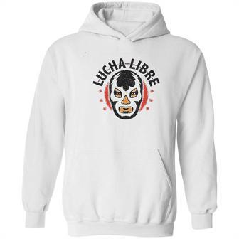 Lucha Libre Retro Mexican Wrestler Wrestling Red M Hoodie | Favorety CA