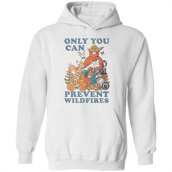 Luv Smokey Bear Only You Can Prevent Wild Fires Ringer Hoodie | Favorety UK