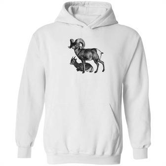 Majestic Bighorn Sheep Print Hoodie | Favorety CA