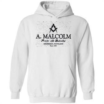 A Malcolm Printer And Bookseller Hoodie | Favorety UK