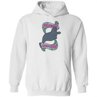 Manatee Majestic Mercow Funny Pun Hoodie | Favorety CA