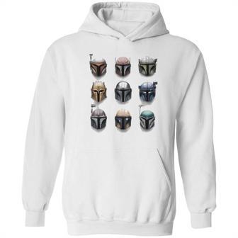 The Mandalorian Battle Worn Helmets Hoodie | Favorety CA