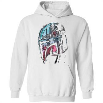 Mandalorian Helmet Reflection Hoodie | Favorety