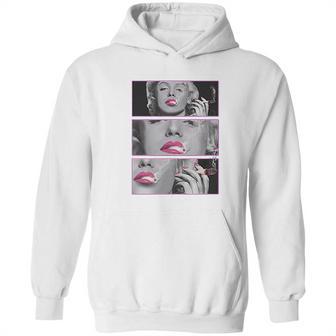 Marilyn With Blunt Mens Hoodie | Favorety