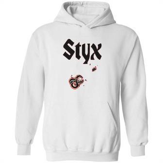 Men Styx Logo Custom Retro Royalblue Hoodie | Favorety UK