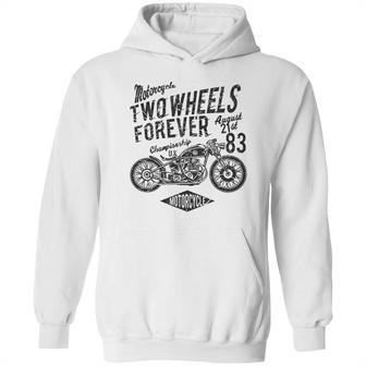 Motorcyclists Two Wheels Forever Championship 1983 Hoodie | Favorety