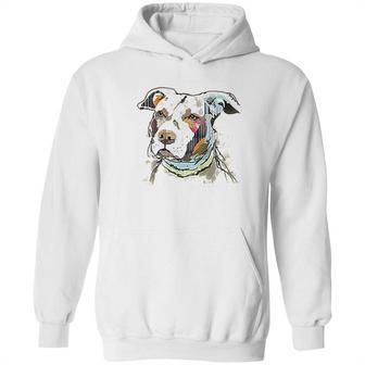 The Mountain Pet Pitbull Cotton Paper Pitbull Hoodie | Favorety AU