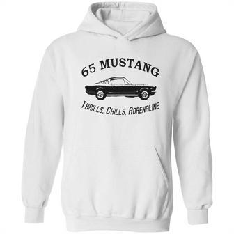 Mustang Classic 1965 Thrills Chills Adrenaline Hoodie | Favorety