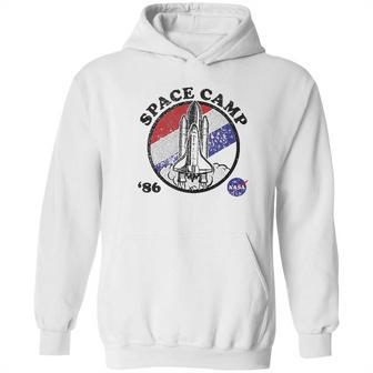 Nasa Space Camp Red White And Blue 86 Badge Hoodie | Favorety UK