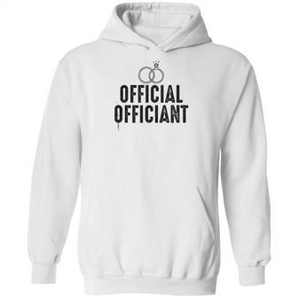 Official Ring Marriage Officiant Pastor Wedding Hoodie | Favorety AU