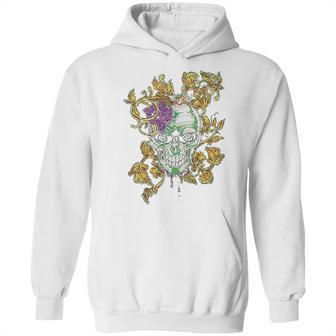 Old Glory Mardi Gras Voodoo Zombie Skull Mens Hoodie | Favorety DE