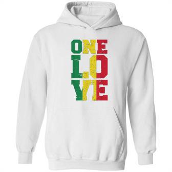 One Love Rasta Reggae Gift Hoodie | Favorety